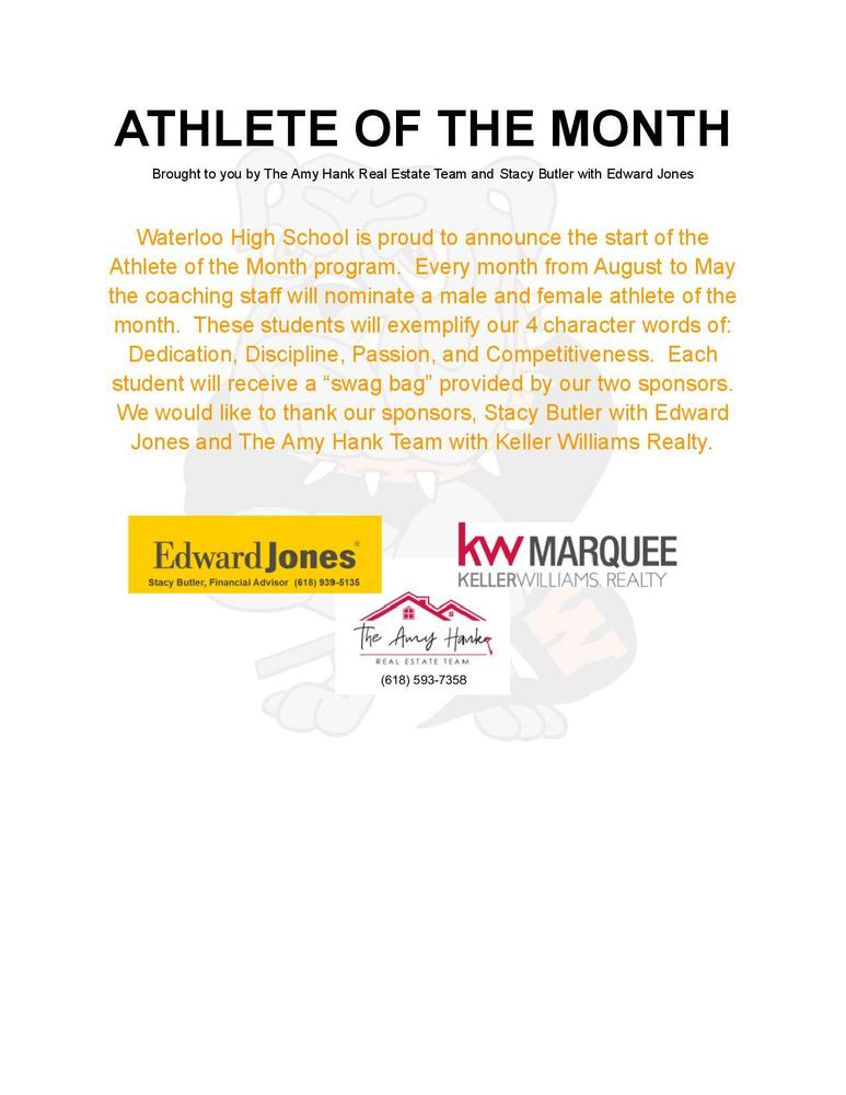 athlete of the month